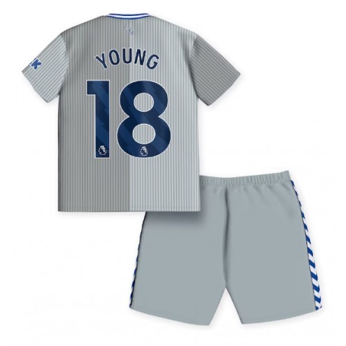 Dětský Fotbalový dres Everton Ashley Young #18 2023-24 Třetí Krátký Rukáv (+ trenýrky)